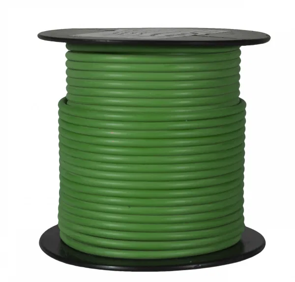 81018 – WIRTHCO Primary Wire, Stranded Conductor 14 Gauge Green 100 Foot Spool Copper Conductor/ Cross-Linked Polyeth...
